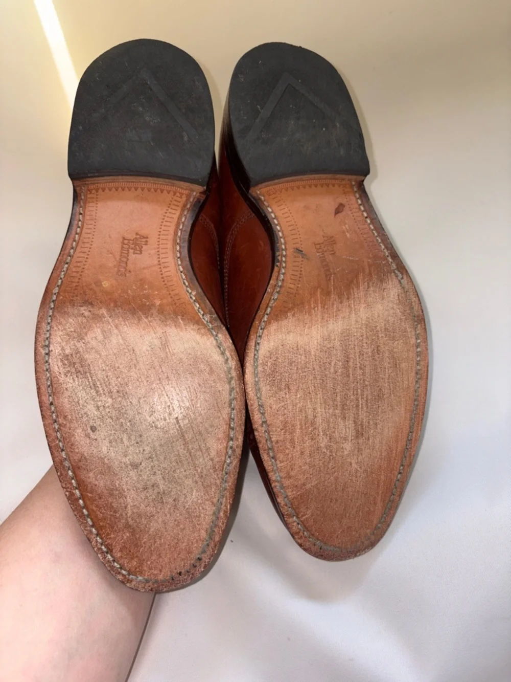 Allen Edmonds Men's Brown Leather Cap-Toe‎ Oxfords Size 10